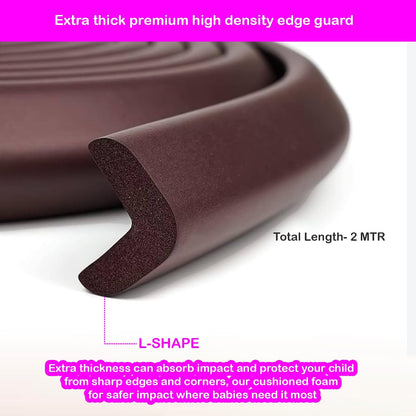 Safe-O-Kid-Baby Head Injury Safety- High Density L-Shaped Large Nbr Corner Cushions/Guards