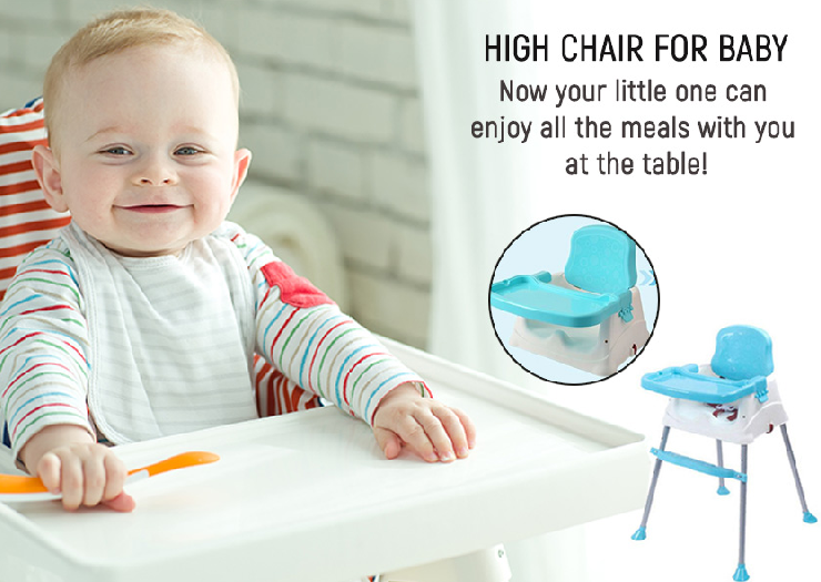 Safe-O-Kid 4 in 1 High Chair with Tray