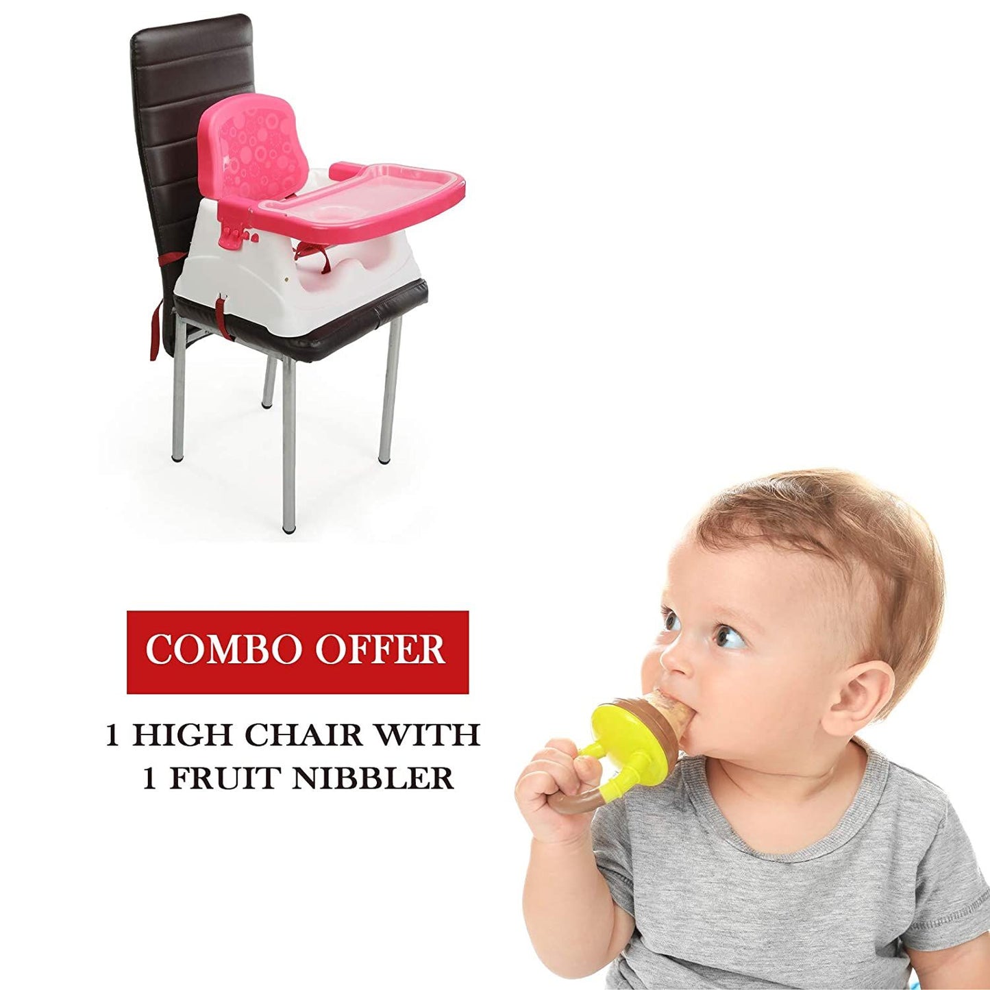 Safe-O-Kid 4 in 1 High Chair with Tray