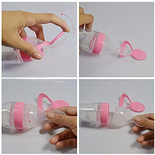 Safe-O-Kid - BPA FREE-  Silicone Squeezy Food Feeder  Spoon