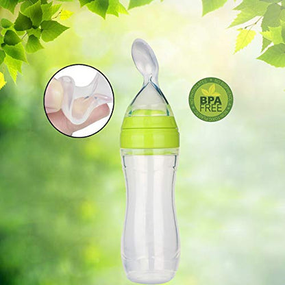 Safe-O-Kid - BPA FREE-  Silicone Squeezy Food Feeder  Spoon