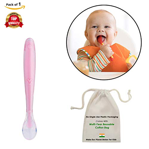 Safe-O-Kid- Extra Safe Silicone Spoon Set with Box for Fussy Little Eaters