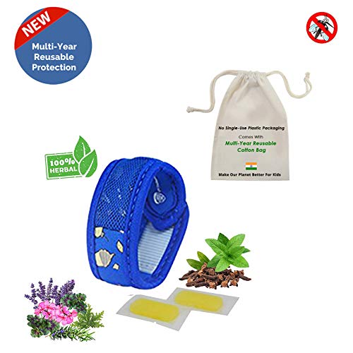 Safe-O-Kid- 100% Herbal Ayurvedic Anti Mosquito Designer Velcro Band