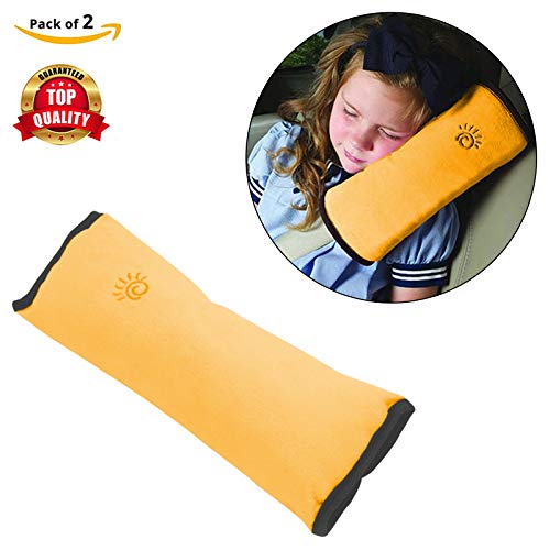 Safe-O-Kid -Baby Neck Safety - Neck Support Pillow/Seat Belt Mounted Pillow for Toddlers