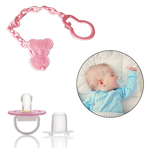 Safe-O-Kid Silicone Pacifier/Soother with Holder Chain