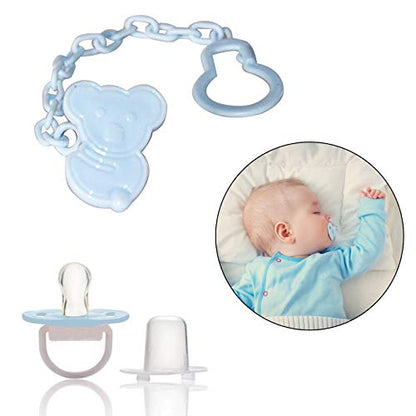 Safe-O-Kid Silicone Pacifier/Soother with Holder Chain