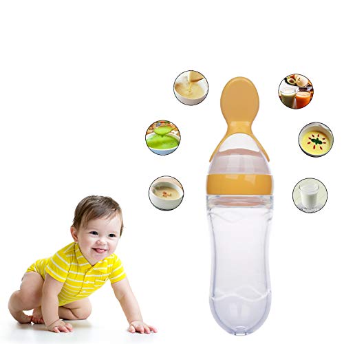 Safe-O-Kid - BPA FREE-  Silicone Squeezy Food Feeder  Spoon