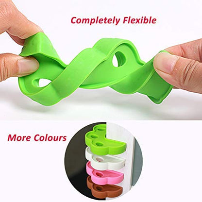 Safe-O-Kid -Finger Safety-  Finger Pinch Guard, Baby Safety Silicone Door Stopper, Prevents Injuries, Slamming Doors