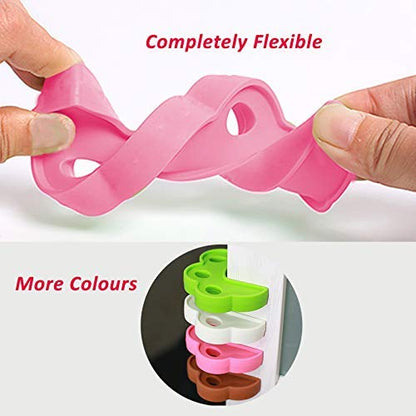 Safe-O-Kid -Finger Safety-  Finger Pinch Guard, Baby Safety Silicone Door Stopper, Prevents Injuries, Slamming Doors