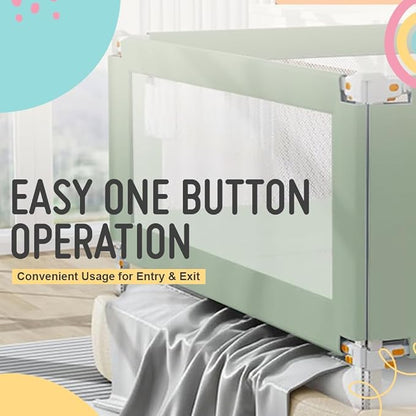 Safe-O-Kid Baby Bed Rail Guard 6ft/182cm with 1 Yr Warranty