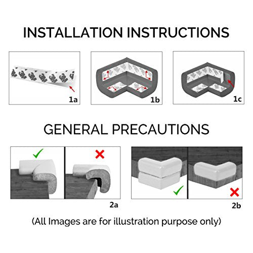 Safe-O-Kid - Head Injury Safety Animal Shape Corner Guards - Durable, Beautiful Premium Quality Guards