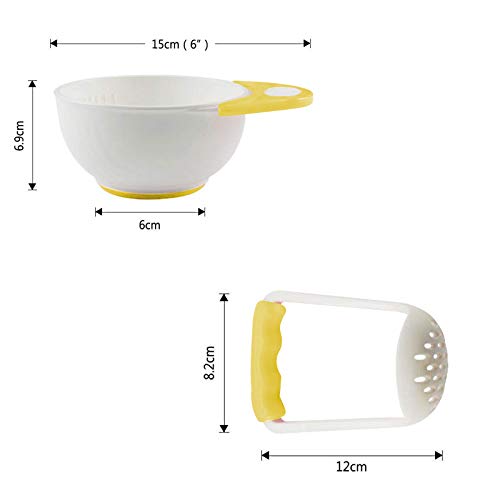 Safe-O-Kid Baby Food,Cereal Grinding/Mesher/Serving Bowl