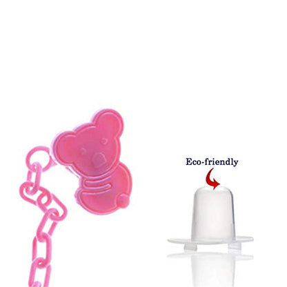 Safe-O-Kid Silicone Pacifier/Soother with Holder Chain