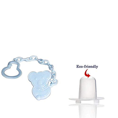 Safe-O-Kid Silicone Pacifier/Soother with Holder Chain