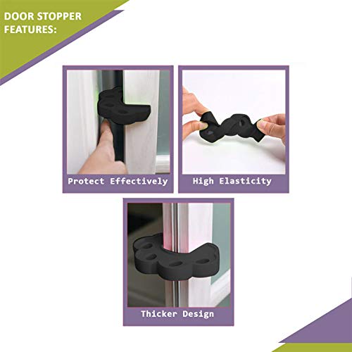 Safe-O-Kid -Finger Safety-  Finger Pinch Guard, Baby Safety Silicone Door Stopper, Prevents Injuries, Slamming Doors