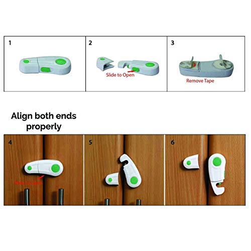 Safe-O-Kid - Elegant Baby Safety Cabinet/Door/Drawer/Cupboard Finger Safety Lock