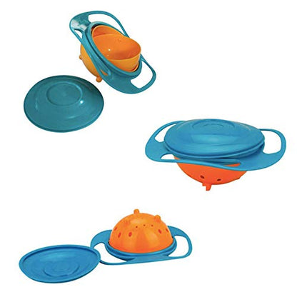 Safe-O-Kid- No Spill, BPA Free Gyro Bowl For Baby and Kids, 360 Degree Rotation Spill Proof Food Bowl