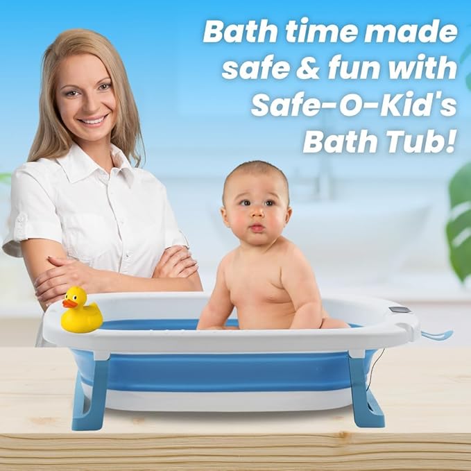 Safe-O-Kid Baby Bath Tub with Digital Meter 1 Yr Warranty