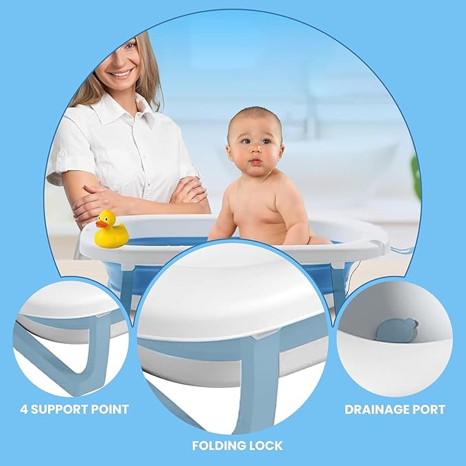 Safe-O-Kid Baby Bath Tub with Digital Meter 1 Yr Warranty