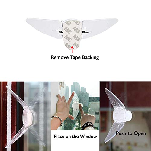 Safe-O-Kid Butterfly Shaped, Sliding Door/Window Locks/Stopper For Baby Safety