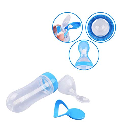 Safe-O-Kid - BPA FREE-  Silicone Squeezy Food Feeder  Spoon