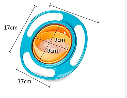 Safe-O-Kid- No Spill, BPA Free Gyro Bowl For Baby and Kids, 360 Degree Rotation Spill Proof Food Bowl