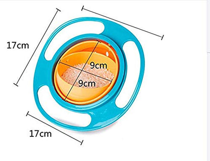 Safe-O-Kid- No Spill, BPA Free Gyro Bowl For Baby and Kids, 360 Degree Rotation Spill Proof Food Bowl