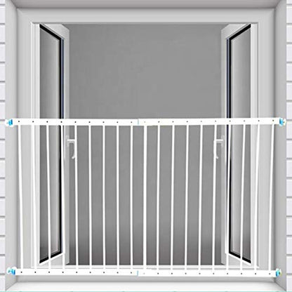 Safe O Kid Window Rail Guards - Fully Adjustable for Baby Safety, Window Safety Guards for Pet, Old Age People, Metal Security Gate for Sliding Windows